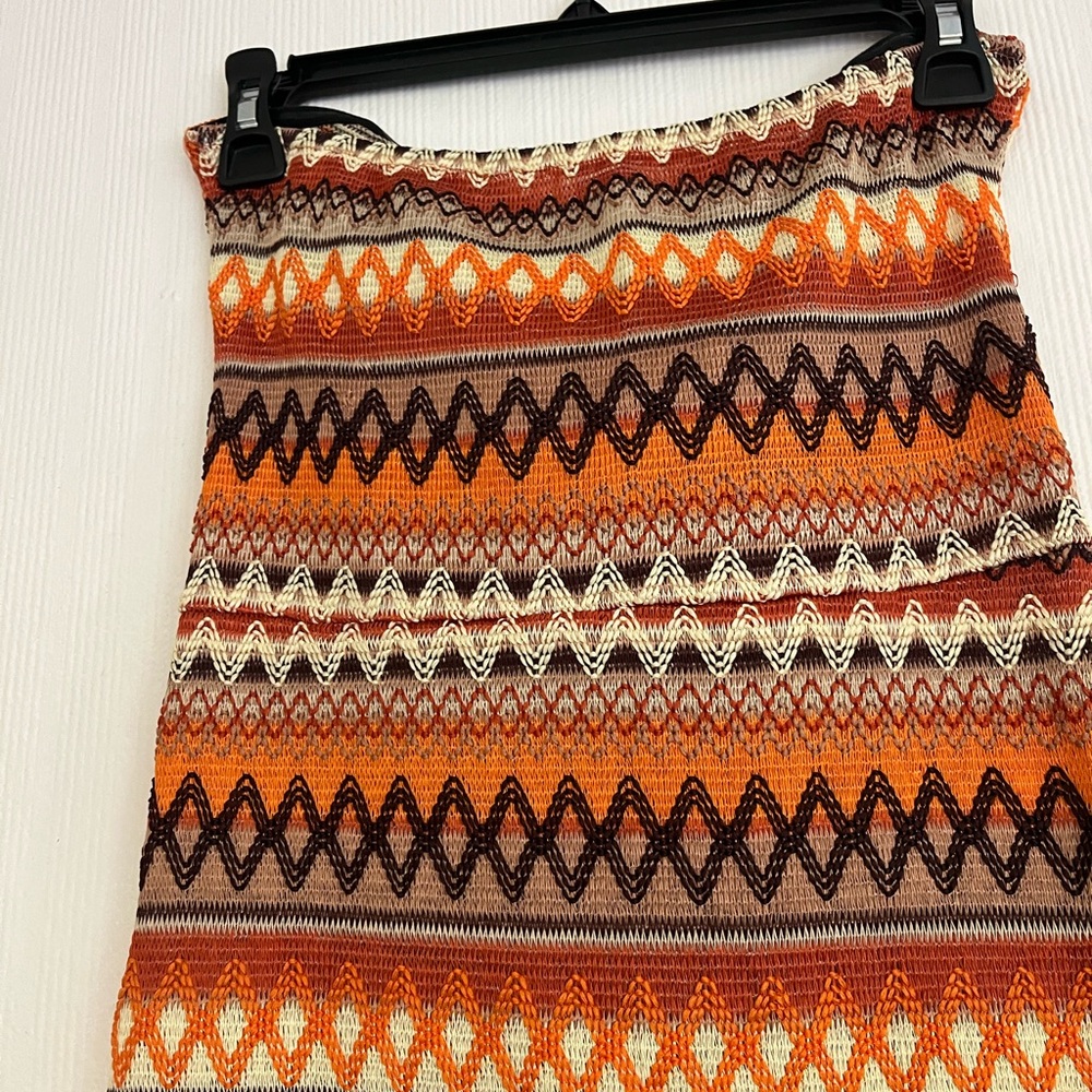 Shein Multicolor Patterned Maxi Strapless Dress - image 6